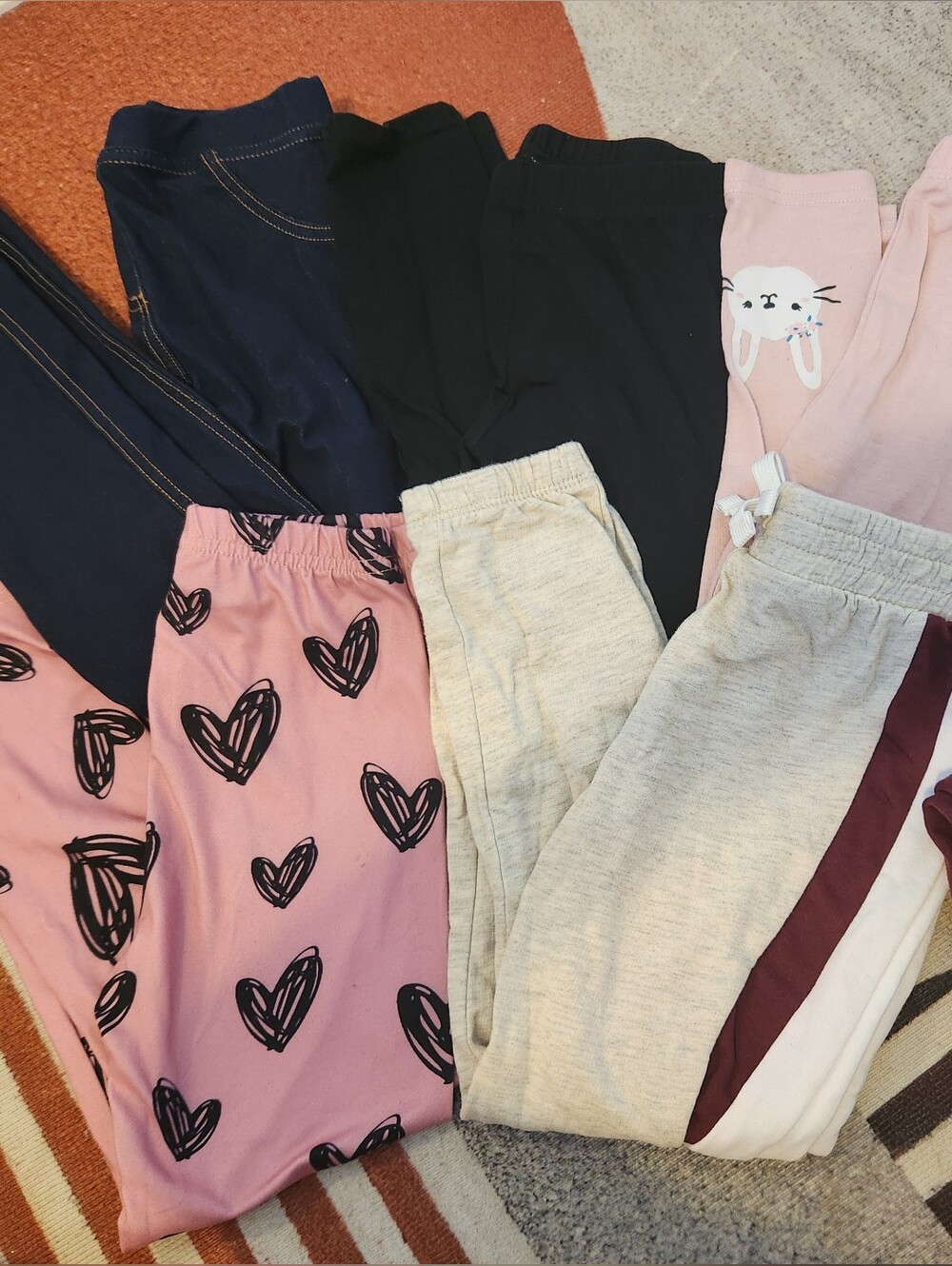 Girls 7-Piece Bottoms & Leggings Lot (Sizes 5Y - 7)